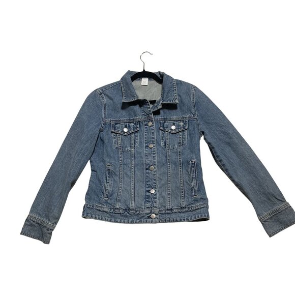 J.Crew Women's Classic Fit‎ Denim Jacket  Sz Med  Casual  Durable  Timeless - Picture 9 of 10